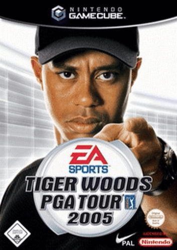 Tiger Woods 2005 box art for Gamecube